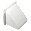 Builder's Best 4 in. W X 4 in. L Bright White Plastic Dryer Vent Hood