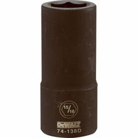 SAE Deep Impact Socket, 6-Point, 3/4-In. Drive, 15/16-in.