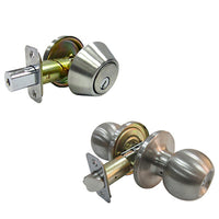 Combination Lockset, Stainless Steel (Pack of 3)