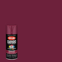 Krylon Fusion All-In-One Gloss Burgundy Paint + Primer Spray Paint 12 oz (Pack of 6)