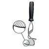 Kitchen Innovations  2.7 in. W x 3-1/2 in. L Black  Stainless Steel  Potato Masher