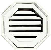 18-Inch Octagon Gable Vent - White