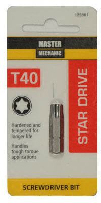 Torx 40 1-In. Insert Bit (Pack of 6)