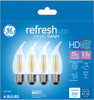 GE Lighting 45577 2.5 Watt E26 CAM Clear Daylight LED Dimmable Refresh HD Light Bulbs 4 Count