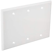 3 GANG PLATE BLANK WHITE