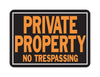 Hy-Ko English Private Property No Trespassing Sign Aluminum 9.25 in. H x 14 in. W (Pack of 12)