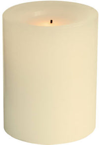 Inglow Butter Cream Vanilla Scent Pillar Candle 4 in. H (Pack of 6)