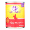 Wellness Pet Products Cat Food - Beef and Chicken - Case of 12 - 12.5 oz.