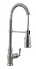 Ultra Faucets Prime One Handle Brushed Nickel Pull-Down Kitchen Faucet