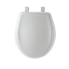 Mayfair  Slow Close Round  White  Plastic  Toilet Seat