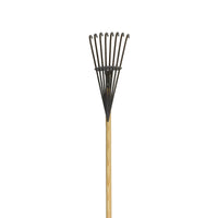 Yard Butler 62 in. 8 Tine Steel Rake Wood Handle