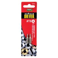 Mibro Torx T8 X 1 in. L Insert Bit S2 Tool Steel 2 pc