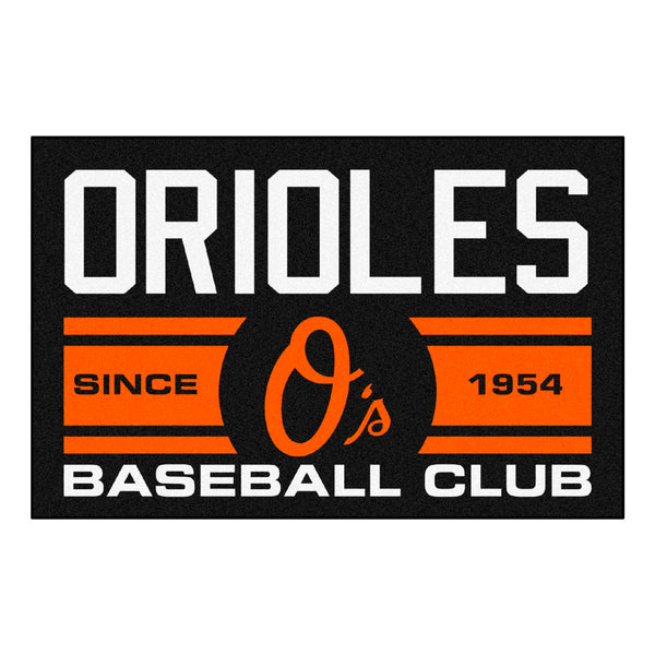 Baltimore Orioles Baseball Rug - 27in. Diameter - Retro Collection