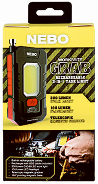 Nebo  Work Brite Grab  300 lumens LED  Rechargeable  Handheld  Work Light