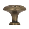 Amerock  Natures Splendor  Round  Cabinet Knob  1-5/16 in. Dia. 1-1/16 in. Elegant Brass  1 pk