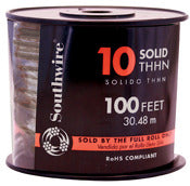 Southwire 11595608 100' 10 Gauge Solid Black Thhn Wire