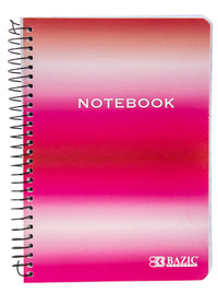 Bazic Products 546-36 5" X 7" Personal Assignment Spiral Notebook                                                                                     