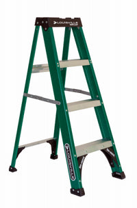 4-Ft. Ladder, Fiberglass, Type II, 225-Lb. Medium Duty Rating