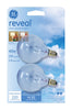 GE Reveal 40 W G16.5 Globe Incandescent Bulb E12 (Candelabra) Warm White 2 pk