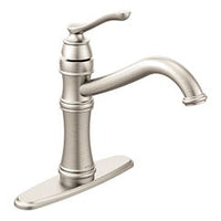 Spot resist stainless one-handle high arc kitchen faucet