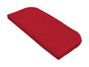 Casual Cushion  Red  Polyester  Seating Cushion  2.5 in. H x 19.5 in. W x 43.5 in. L