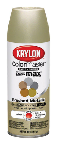 Krylon  ColorMaster  Gloss  Champagne Nouveau  Metallic Spray Paint  11 oz.