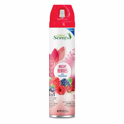 Air Freshener, Berry Bouquet, 9-oz.Aerosol (Pack of 12)