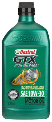 GTX Motor Oil, High-Mileage, 10W-30, 1-Qt. (Pack of 6)