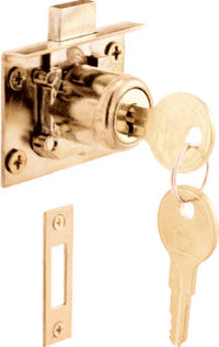 7/8-Inch Brass Drawer/ Cabinet Lock