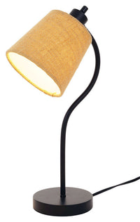 Living Accents  17-3/4 in. Matte  Black  Desk Lamp