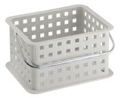 Interdesign 61226 9.25 X 7 X 5 Light Gray Spa Basket