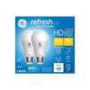 GE Refresh HD A19 E26 (Medium) LED Bulb Daylight 100 Watt Equivalence 2 pk