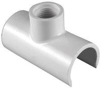 Lasco  Schedule 40  1 in. Slip   x 1/2 in. Dia. FPT  PVC  Snap On Saddle