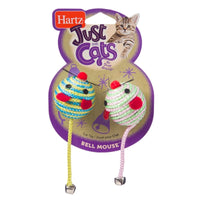 Hartz Just for Cats Assorted Bell Mouse Cat Toy 2 pk