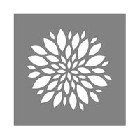 Americana Decor Zinnia Stencil, 6 x 6-In. (Pack of 3)