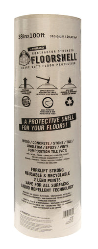 Trimaco 12380 38 X 100' Floorshell Contractor Strength Heavy Duty Floor Protection