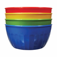 Arrow Home Products 16 oz Assorted Plastic Round Bowl 5-1/2 in. D 4 pk