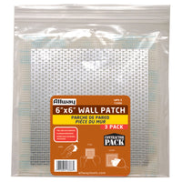 Allway 6 In. L X 6 In. W Fiberglass White Self Adhesive Drywall Mesh Patch