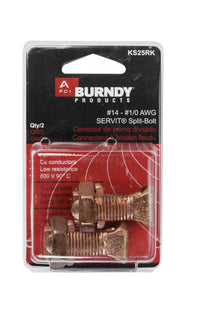 Burndy  Servit  Split Bolt Connector  2 pk