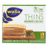 Wasa Rosemary & Salt Flatbread Thins - Case of 10 - 6.7 OZ