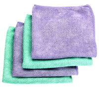 Libman 00153 Assorted Color Microfiber Cloths 4 Count