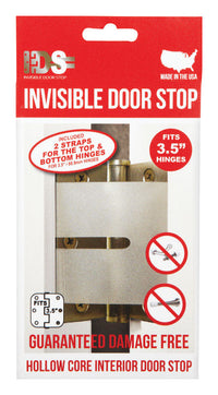 Invisible Door Stop  3-1/2 in. H Plastic  Clear  Door Stop