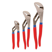 Crescent 3 pc Alloy Steel Straight Jaw Tongue and Groove Pliers Set Assorted in.   L