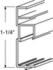 Prime-Line Mill Aluminum 1-1/4 in. W x 72 in. L Screen Frame (Pack of 6)