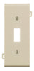 Leviton Light Almond 1 gang Thermoplastic Nylon Toggle Sectional End Wall Plate 1 pk