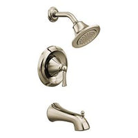 Polished nickel Posi-Temp(R) tub/shower