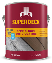 Superdeck Cool Feel Solid Brown Acrylic Deck and Dock Stain 1 gal. (Pack of 4)