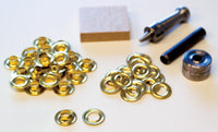 Lord & Hodge 1073A-1 #1 Brass Handi-Grommet Kits 24 Count