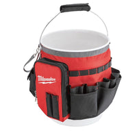 Milwaukee  2.17 in. W x 13.39 in. H Ballistic Nylon  Bucket Organizer  32 pocket Black/Red  1 pc.