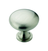 Amerock  Allison  Round  Cabinet Knob  1-1/4 in. Dia. 1-1/8 in. Satin Nickel  2 pk